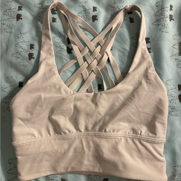 White lululemon sports bra size 2 - Picture 1 of 3